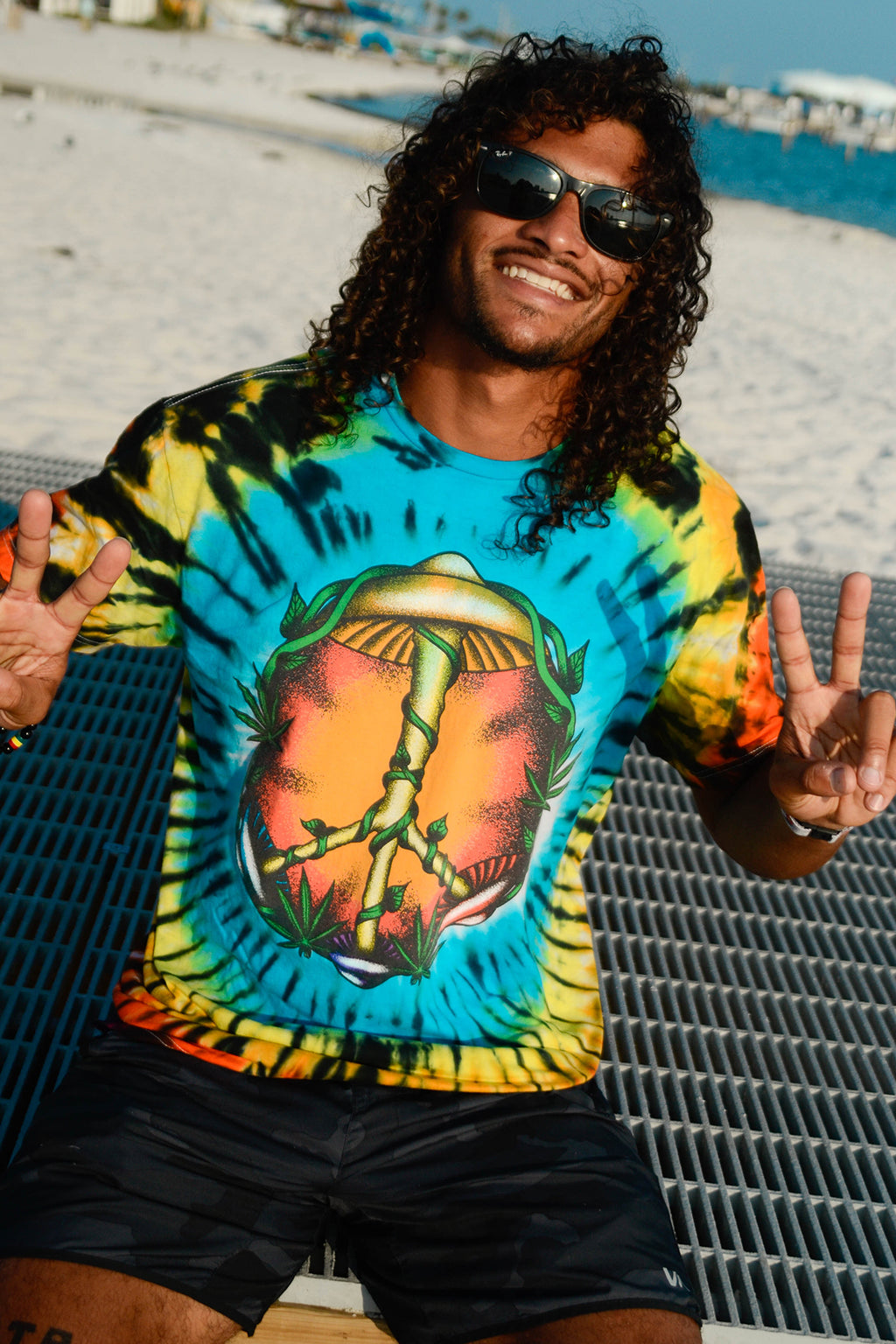 Peace Shroom Tie-Dye Tee