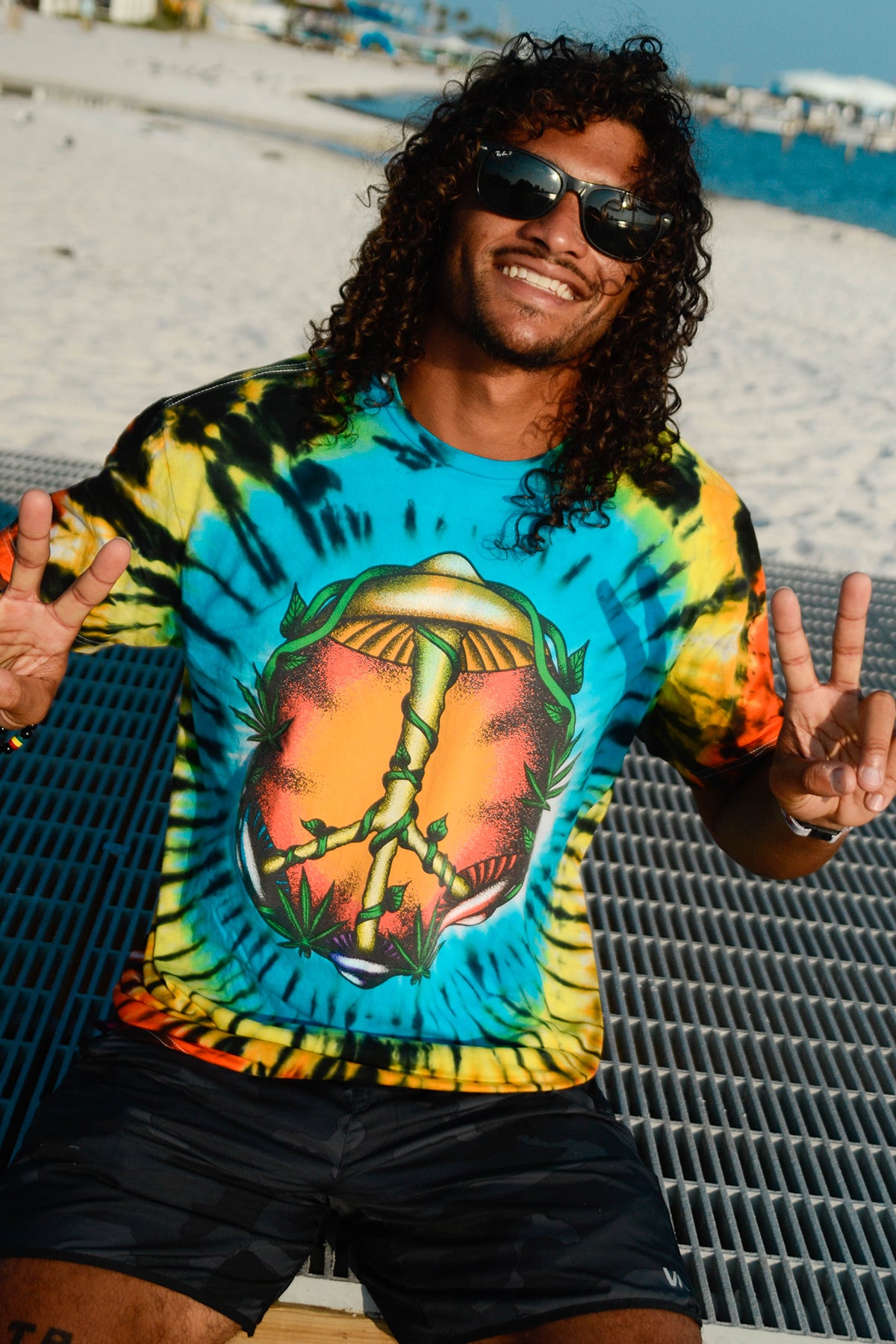 Peace Shroom Tie-Dye Tee