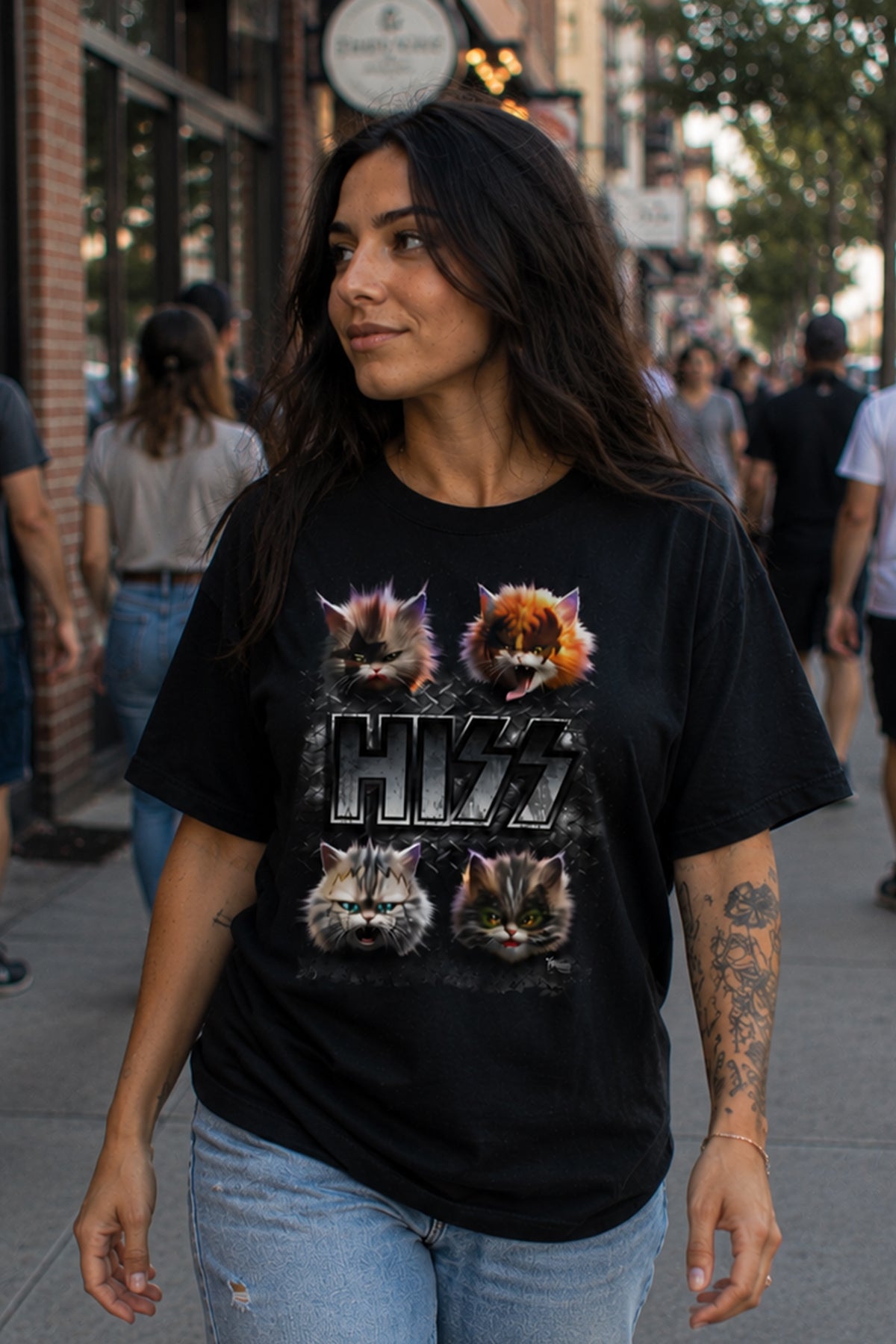 Hiss Black Tee