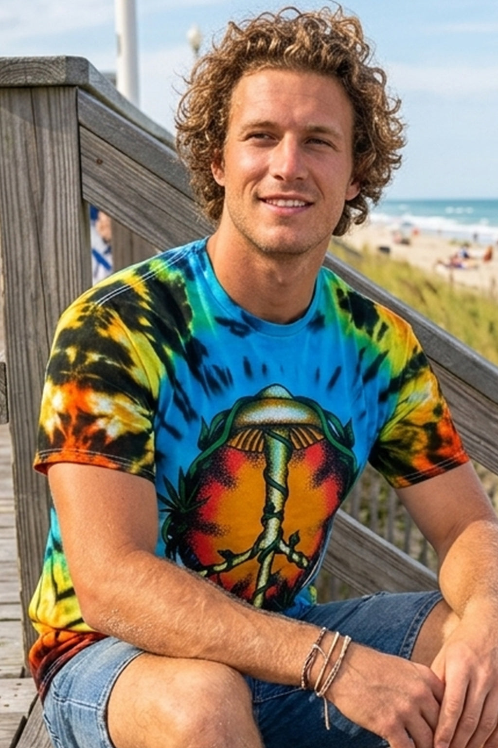 Peace Shroom Tie-Dye Tee